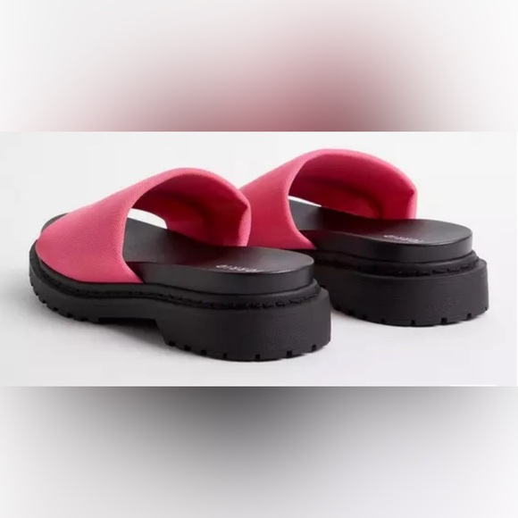 Chunky Platform Sandals Torrid Size 9WW NEW! Neon Pink - Picture 5 of 12